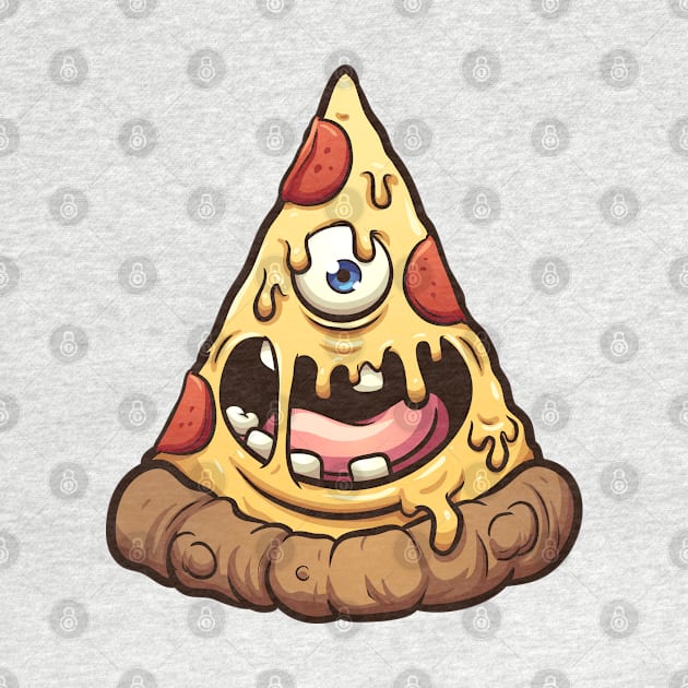 Pizza Monster Eye by Mako Design 